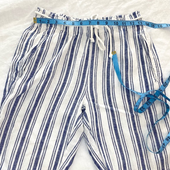 SIGRID OLSEN Linen Blend Striped Pants - Picture 5 of 12